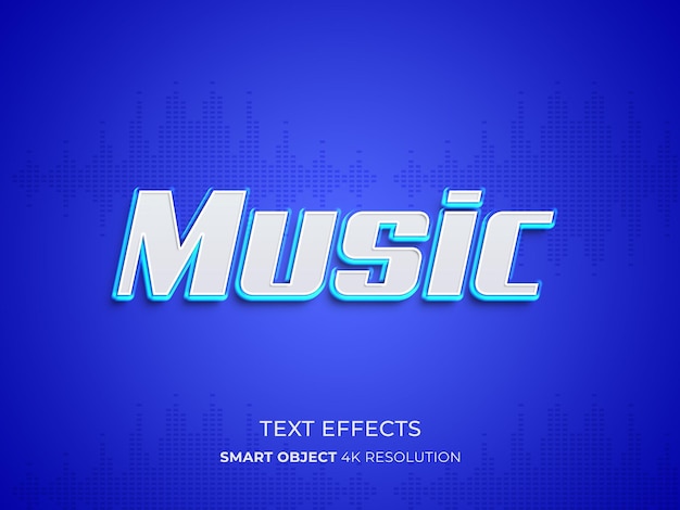 Efekt Tekstowy 3d Muzyka Współczesna