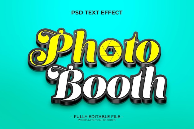 PSD efekt tekstowy 3d w fotobudce