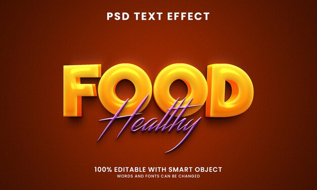 Efekt Tekstowy 3d żywności