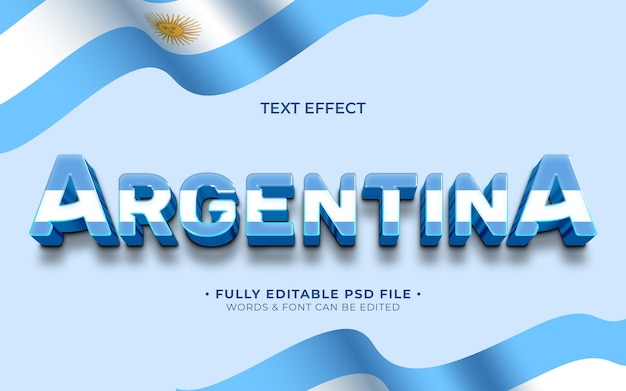 Efekt tekstowy Argentyny