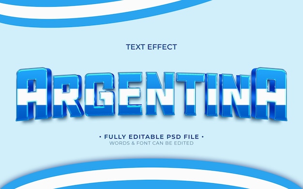 Efekt tekstowy Argentyny