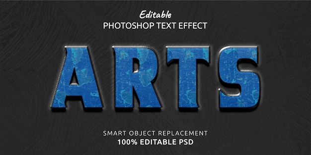 Efekt tekstowy Arts Photoshop