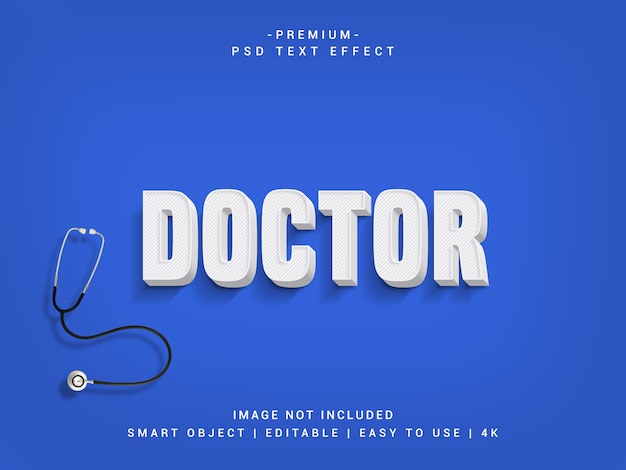 Efekt Tekstowy Doctor Premium Psd