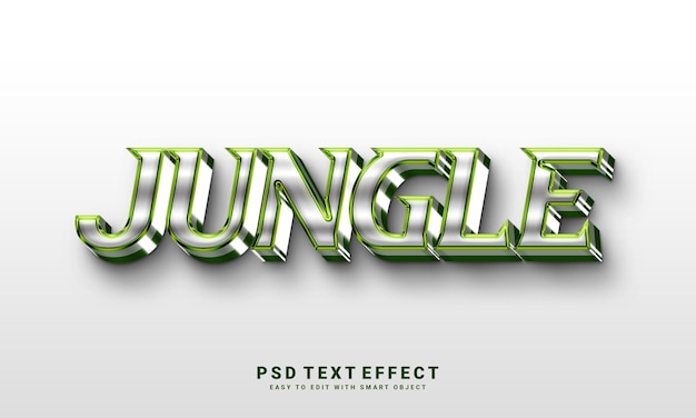PSD efekt tekstowy dżungli