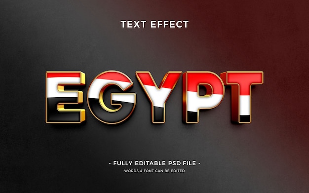 PSD efekt tekstowy egiptu