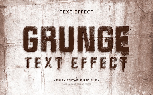 Efekt tekstowy grunge