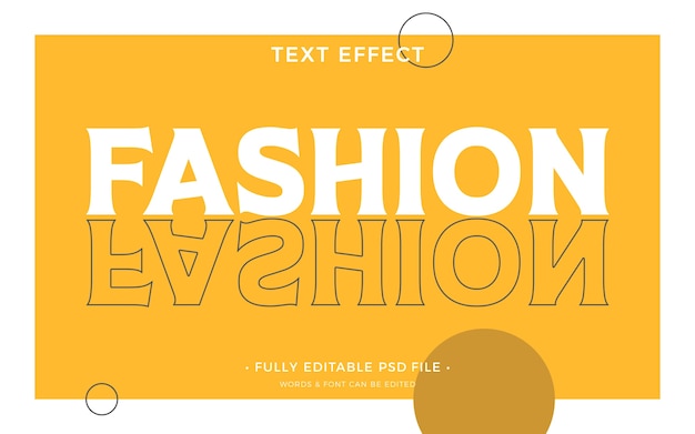 PSD efekt tekstowy magazynu o modzie