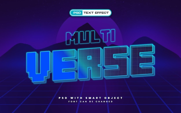 Efekt tekstowy Modern Retro Multi Verse