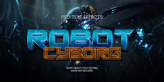 Efekt Tekstowy Robota Cyborga