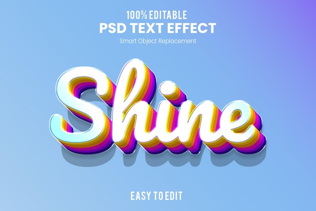 Efekt Tekstowy Shine3d