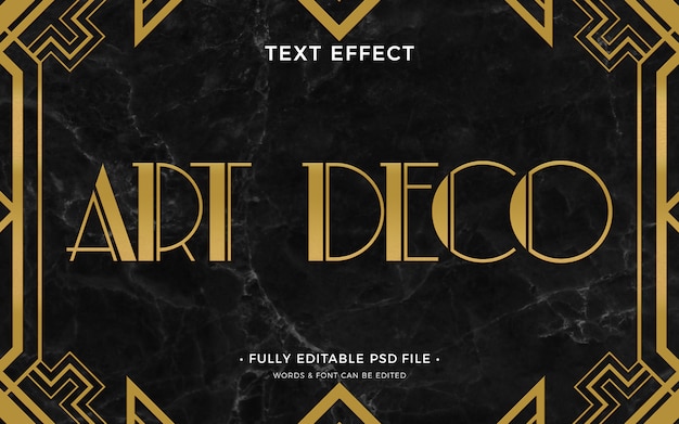 Efekt tekstowy w stylu art deco