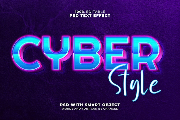 Efekt tekstowy w stylu Cyber