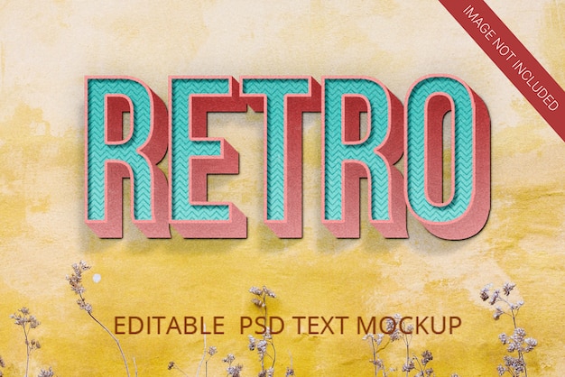 Efekt Tekstowy W Stylu Retro Vintage