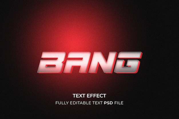 Efekt tekstu Bang 3D
