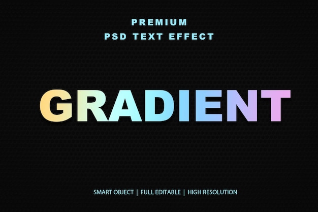 Efekt tekstu edytowalnego z gradientem