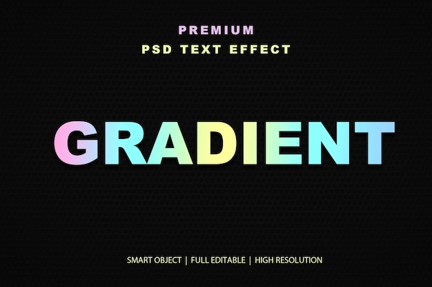 Efekt tekstu edytowalnego z gradientem