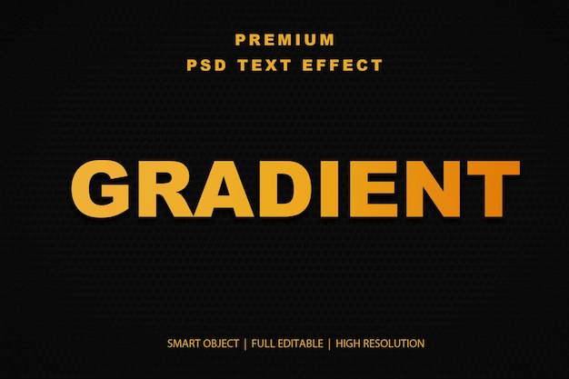 Efekt tekstu edytowalnego z gradientem
