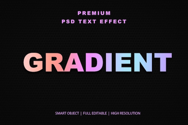 Efekt tekstu edytowalnego z gradientem