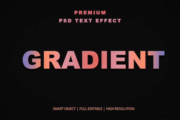Efekt tekstu edytowalnego z gradientem