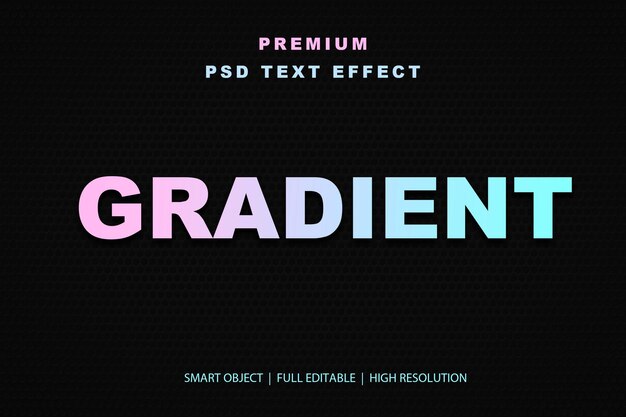 Efekt tekstu edytowalnego z gradientem