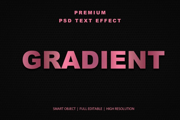 Efekt tekstu edytowalnego z gradientem