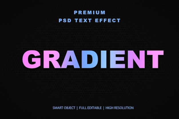 Efekt tekstu edytowalnego z gradientem