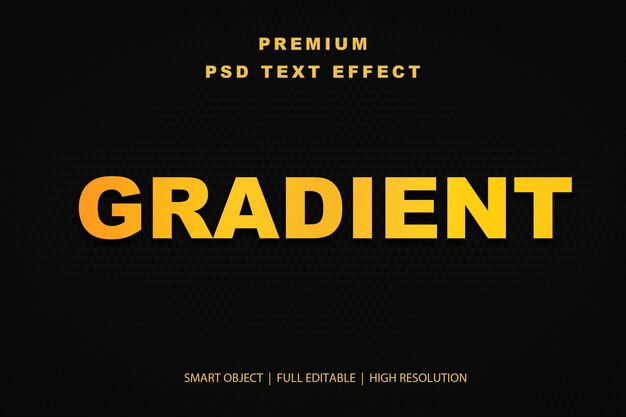 Efekt tekstu edytowalnego z gradientem