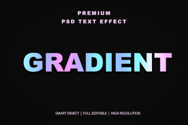 Efekt tekstu edytowalnego z gradientem