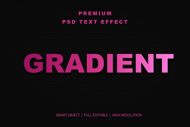 Efekt tekstu edytowalnego z gradientem