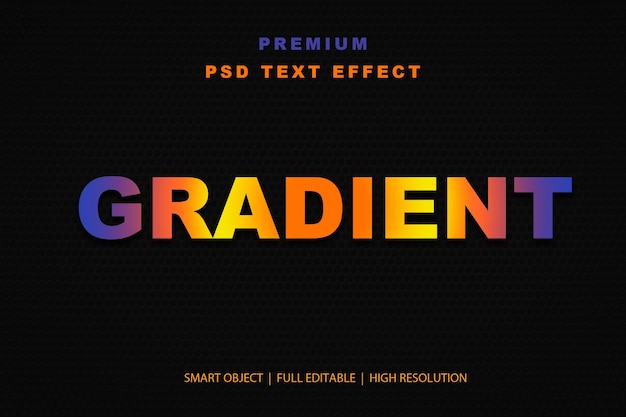 Efekt tekstu edytowalnego z gradientem