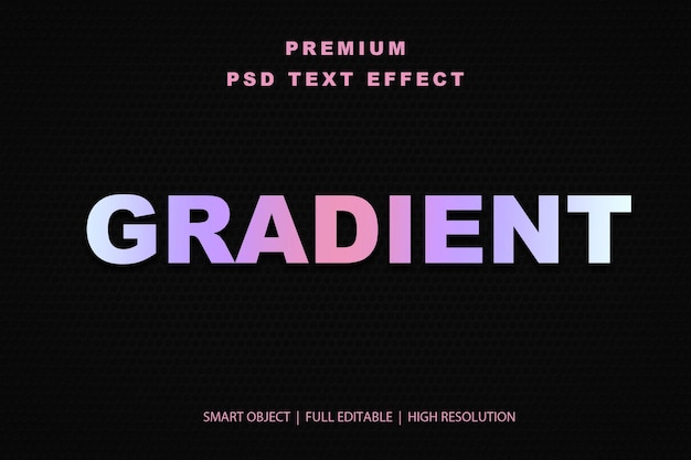 Efekt tekstu edytowalnego z gradientem