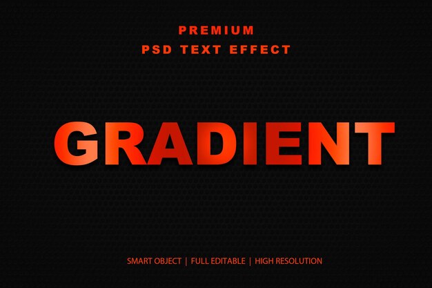 Efekt tekstu edytowalnego z gradientem