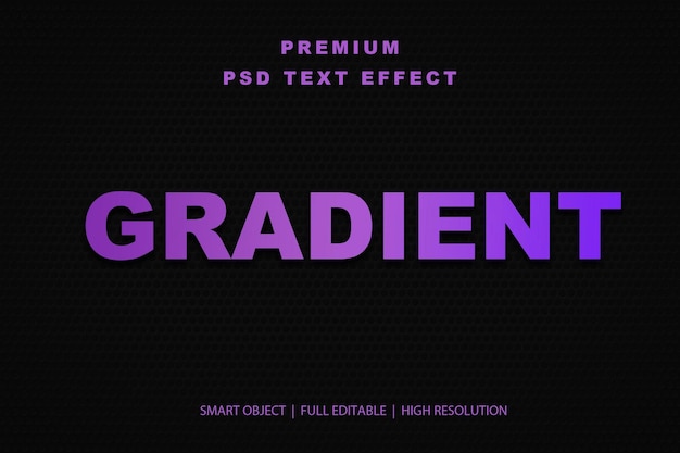 Efekt tekstu edytowalnego z gradientem