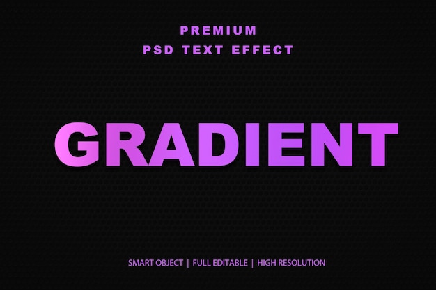Efekt tekstu edytowalnego z gradientem