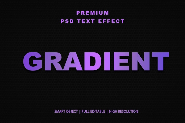 Efekt tekstu edytowalnego z gradientem