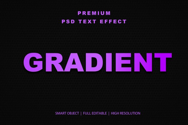 Efekt tekstu edytowalnego z gradientem