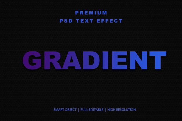 Efekt tekstu edytowalnego z gradientem