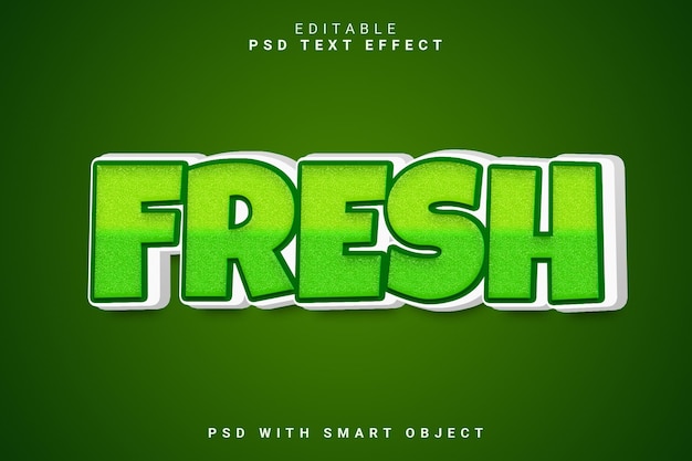Efekt tekstu FRESH 3D