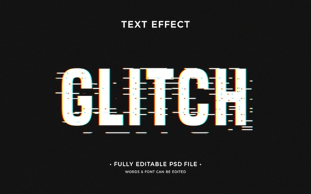 Efekt tekstu glitch