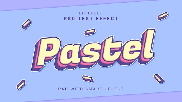 Efekt Tekstu Pastelowego 3d