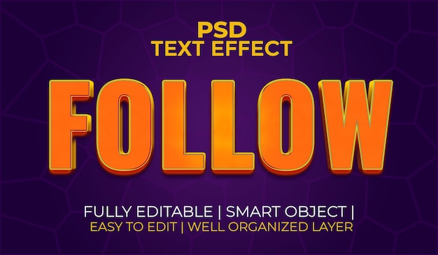 Efekt tekstu PSD 3D