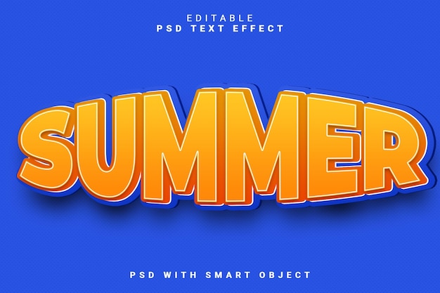 Efekt tekstu SUMMER 3D