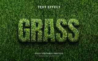 PSD efekt tekstu trawy