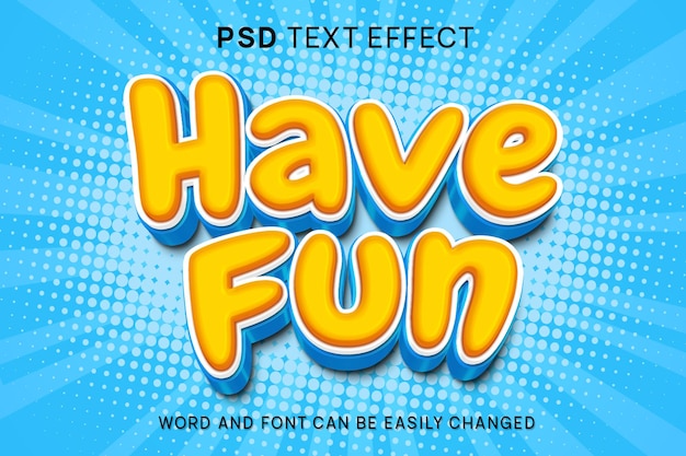 Efekt tekstu zabawy 3D Photoshop