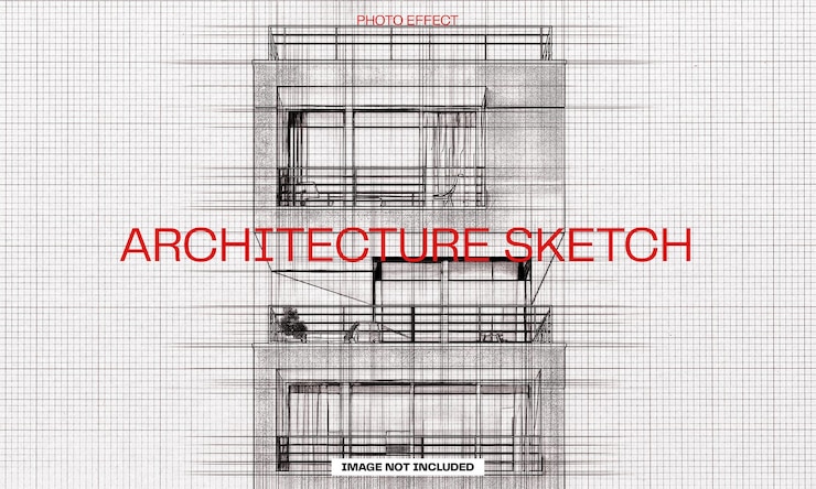 PSD efekt zdjęć architektonicznych