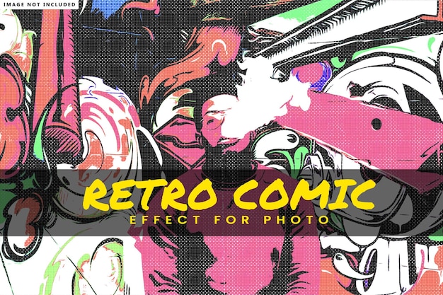 Efekt zdjęć retro komiksowych