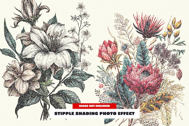 Efekt zdjęciowy Stipple Shading dla plakatów