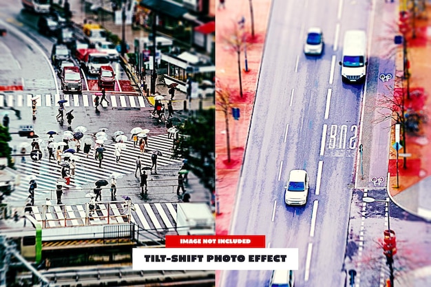 Efekt zdjęciowy TiltShift dla plakatów