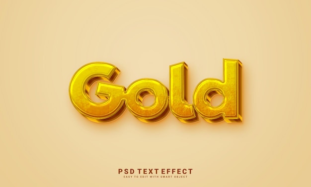 PSD efekt złotego tekstu