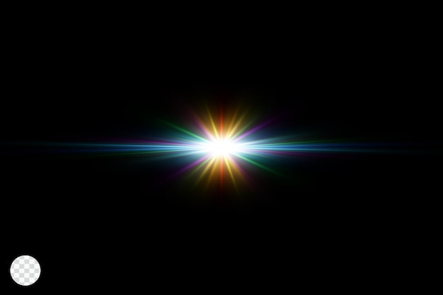 L'effetto del bagliore luminoso delle stelle blu particelle di luce effetti di luce